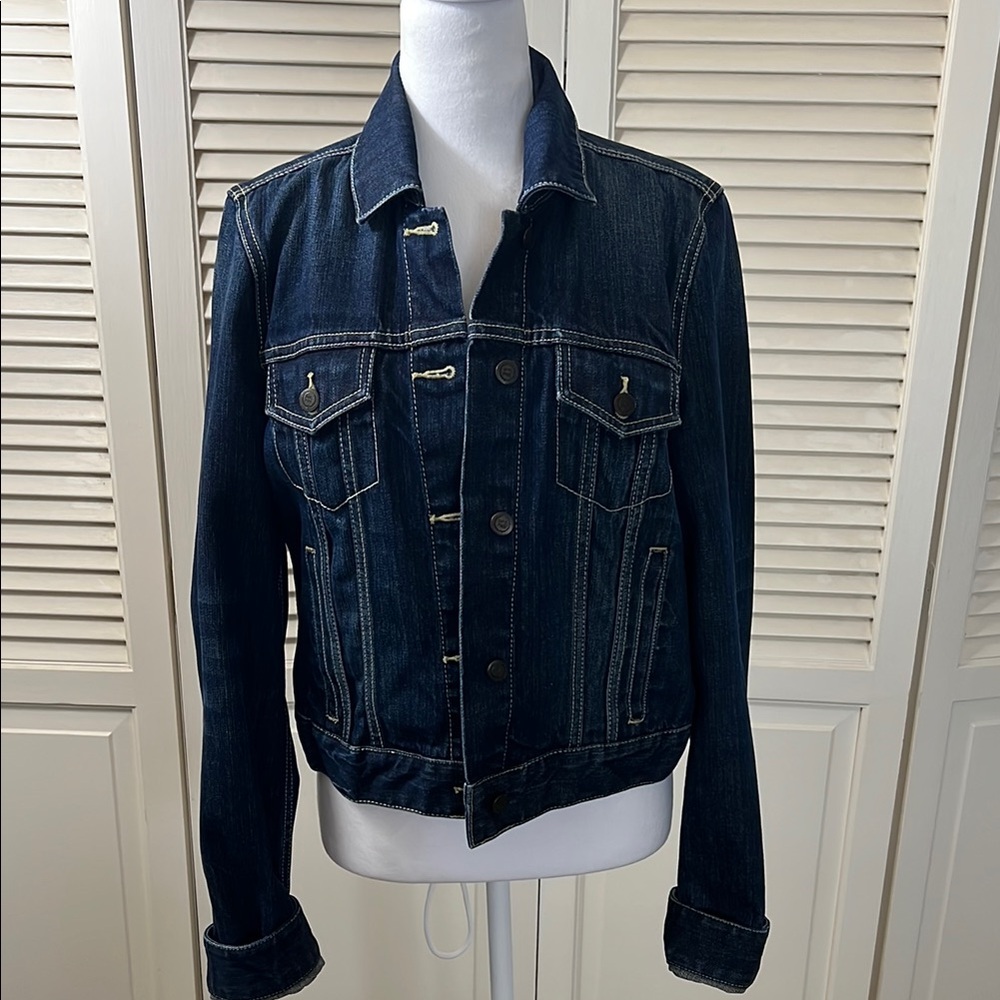 Victoria Secret PINK Classic Dark Blue Denim Jacket